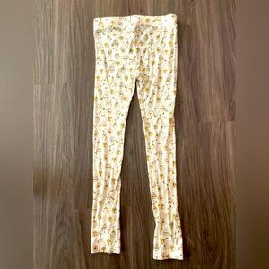 Kate Quinn Bamboo Cream and Yellow honey pots Pajama Bottoms size 8Y